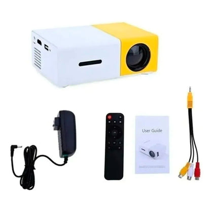 Proyector LED portátil.