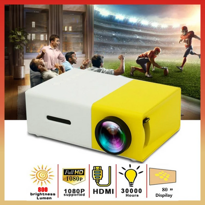 Proyector LED portátil.